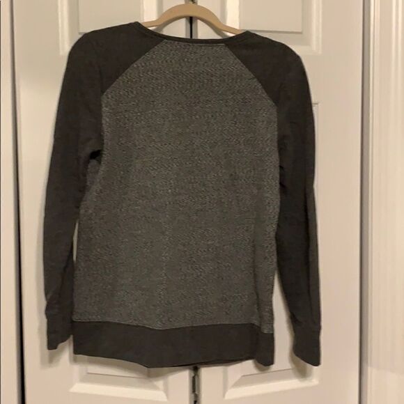 Loft heather grey and black sweatshirt top- size S - Picture 5 of 8
